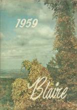 Blairsville High School 1959 yearbook cover photo