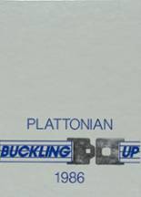 Plattsmouth High School 1986 yearbook cover photo