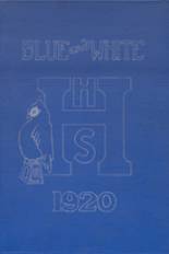 Hawarden High School 1920 yearbook cover photo