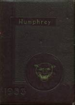 Humphrey High School 1953 yearbook cover photo