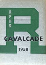 Rock Falls High School 1958 yearbook cover photo