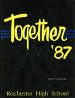 Rochester High School 1987 yearbook cover photo