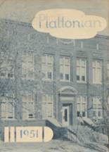 Plattsmouth High School 1951 yearbook cover photo