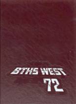 Belleville Township West High School 1972 yearbook cover photo