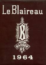 1964 Badger High School Yearbook from Lake geneva, Wisconsin cover image