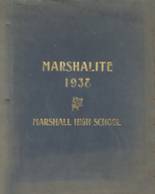 Marshall High School 1938 yearbook cover photo