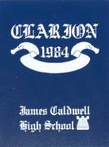James Caldwell High School 1984 yearbook cover photo