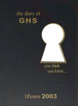 Georgetown High School 2003 yearbook cover photo