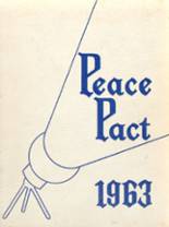 Queen of Peace High School 1963 yearbook cover photo