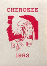 Creston High School 1953 yearbook cover photo