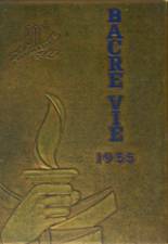 Battle Creek Academy 1955 yearbook cover photo