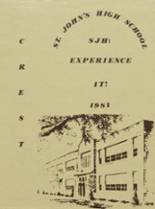 St. John's High School 1981 yearbook cover photo