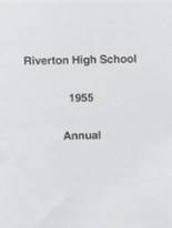 Riverton High School 1955 yearbook cover photo