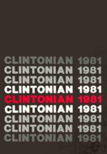 Clinton High School 1981 yearbook cover photo