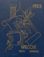 Wilcox Tech High School 1953 yearbook cover photo