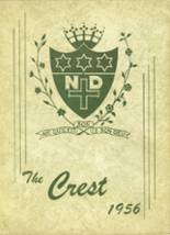 Notre Dame High School 1956 yearbook cover photo