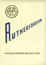 Rutherford High School 1954 yearbook cover photo