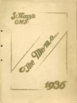 Central Catholic High School 1936 yearbook cover photo