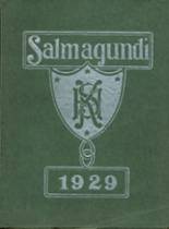 Keene High School 1929 yearbook cover photo