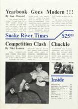 Snake River High School 1986 yearbook cover photo