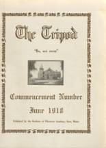 1918 Thornton Academy Yearbook from Saco, Maine cover image