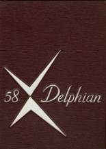 Central High School 1958 yearbook cover photo