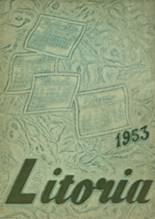 Fowler High School 1953 yearbook cover photo