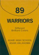 Adair High School 1989 yearbook cover photo