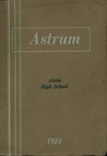 Aledo High School 1924 yearbook cover photo