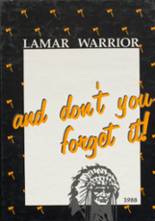 Lamar High School 1988 yearbook cover photo