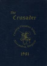 Calvary Christian School 1981 yearbook cover photo