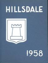 Hillsdale High School 1958 yearbook cover photo