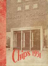 Community High School 1951 yearbook cover photo