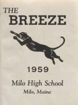 Milo High School 1959 yearbook cover photo