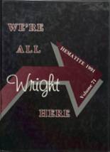 Luther L. Wright High School 1991 yearbook cover photo