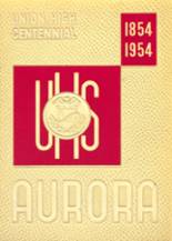 1954 Union High School Yearbook from Grand rapids, Michigan cover image