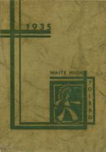 1935 Waite High School Yearbook from Toledo, Ohio cover image