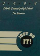 Clarke Community High School 1994 yearbook cover photo