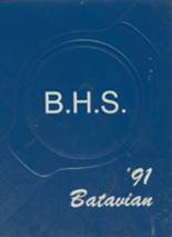 Batavia High School 1991 yearbook cover photo