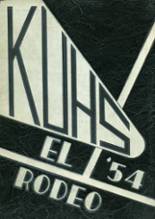 Klamath Union High School 1954 yearbook cover photo
