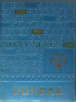 1967 Dunbar High School Yearbook from Dayton, Ohio cover image