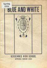 1934 Vergennes Union High School Yearbook from Vergennes, Vermont cover image