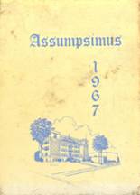 1967 Mt. Assumption Institute Yearbook from Plattsburgh, New York cover image