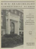 1937 Richford Junior - Senior High School Yearbook from Richford, Vermont cover image