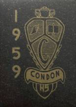Condon High School 1959 yearbook cover photo