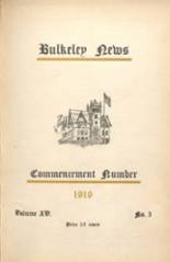 1919 Bulkeley School Yearbook from New london, Connecticut cover image