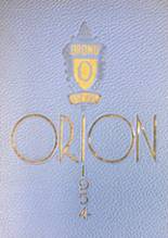 Orono High School 1954 yearbook cover photo