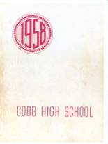 Cobb High School 1958 yearbook cover photo