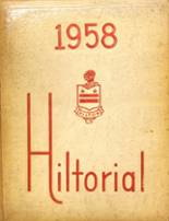 Hilton High School 1958 yearbook cover photo