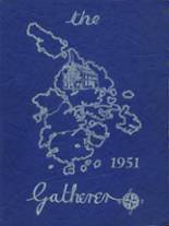 Deer Isle High School 1951 yearbook cover photo